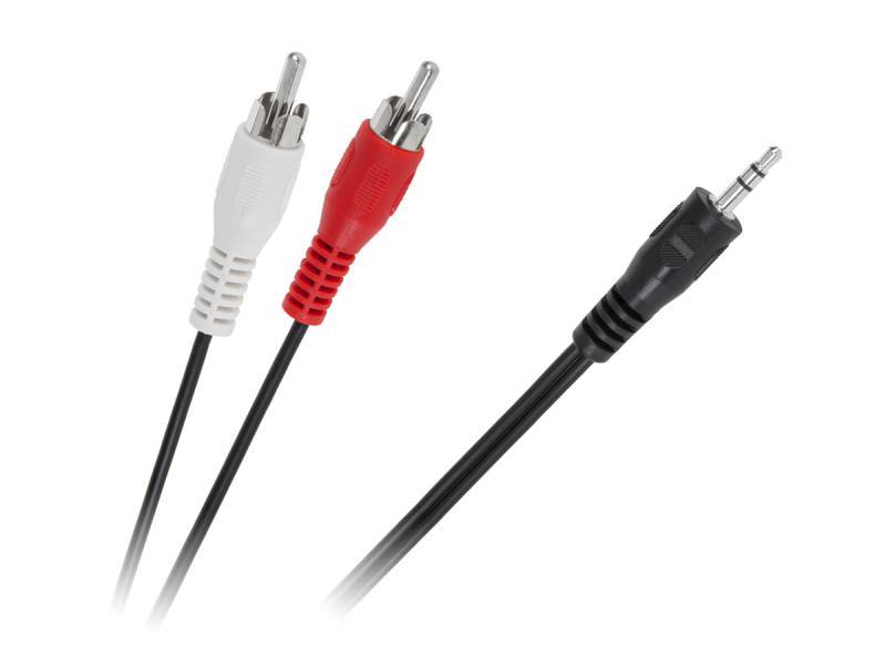 1,2m wtyk jack stereo 3,5 /2 x RCA PRZYŁĄCZE