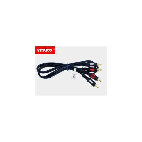 1,5m 2x RCA  / 2x RCA  PRZYŁĄCZE VIATLCO