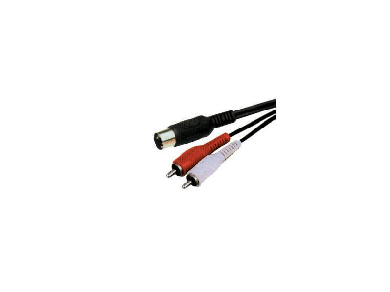 1,0m-1,5m    DIN 5 wtyk       / 2x RCA przyłącze