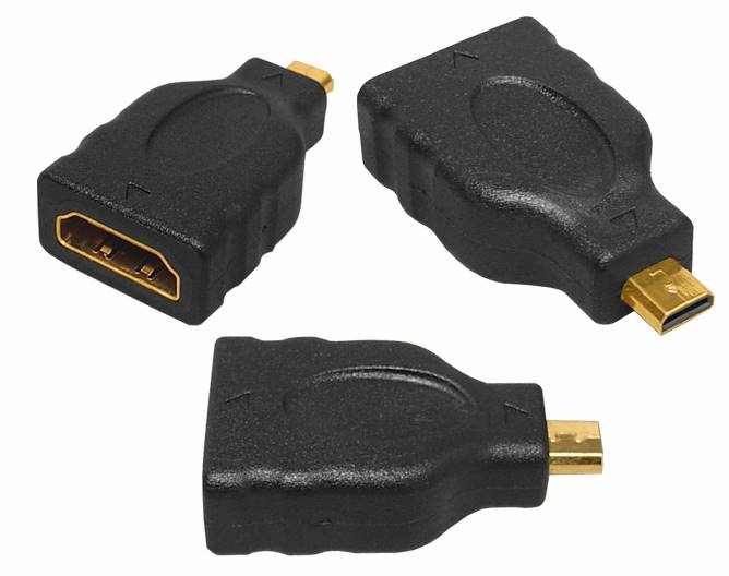 HDMI gniazdo /  mikro HDMI wtyk  przejście