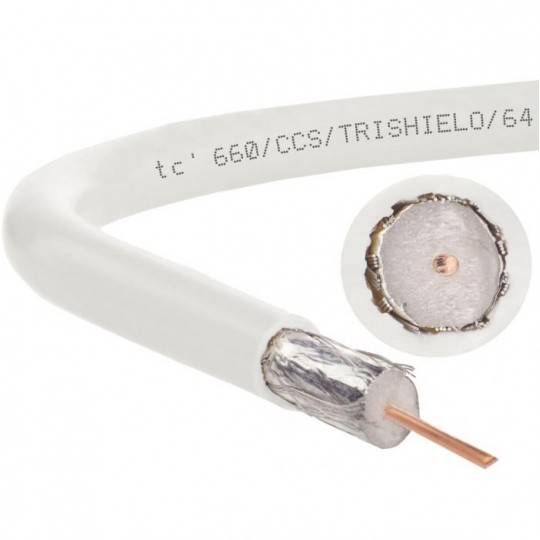 TRISHIELD 1,02/4,63 RG6 kabel CU