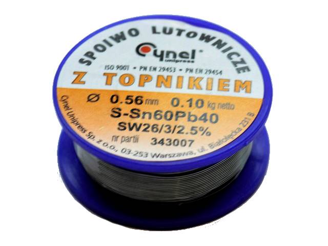 LC60 0,56mm 100g spoiwo cyna