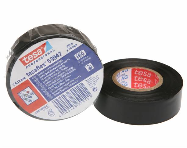 20m/19mm TESA czarna taśma izolacyjna