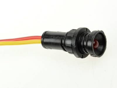 Kontrolka 5mm 12-24V AC/DC z przew.czerw