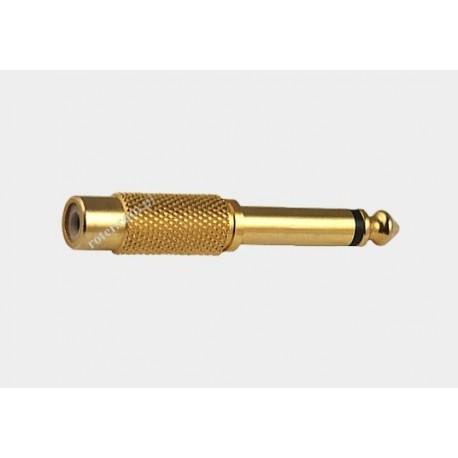 wtyk 6,3 jack mono / gniazdo RCA  adapter