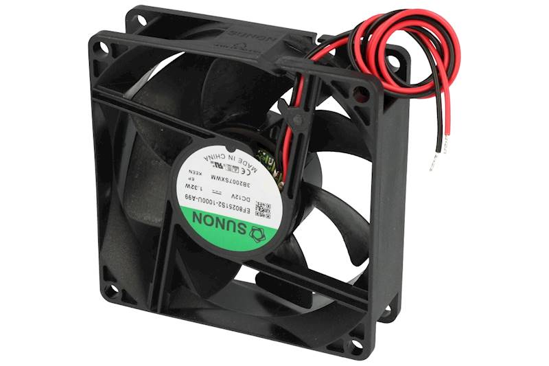 80x80x25 2 przewody 12V wentylator