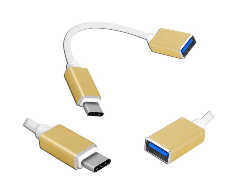 USB gniazdo A / USB TYP C wtyk  OTG   