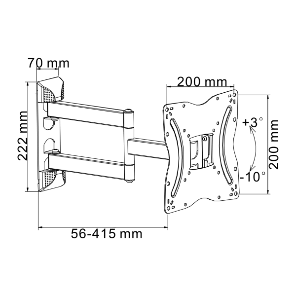 13-55' LCD uchwyt TV UCH0214