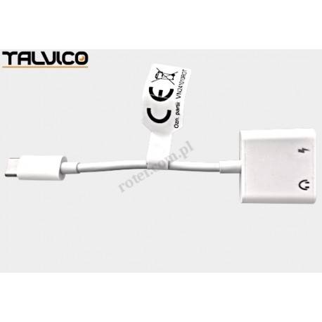USB C / USBC + jack 3,5 stereo  PRZYŁĄCZE