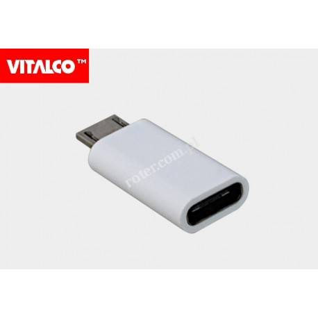 Adapter wtyk mikro USB/gniazdo USB C DSP508 