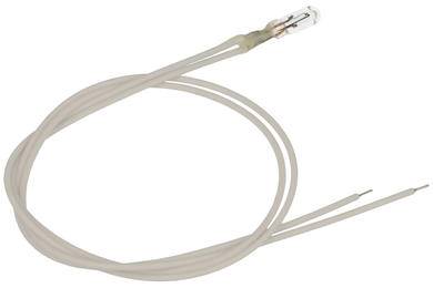 12V 40mA DC; 0,48W; fi 3,2mm żarówka z przewodami