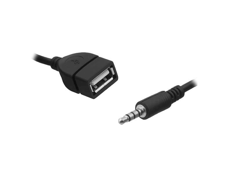 Adapter AUX Jack 3,5mm USB BLACK