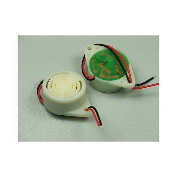 33mm 12V 20mA buzer z przewodami przykrecany