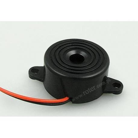 Buzer 24mm 3-24V 20mA z przewodami