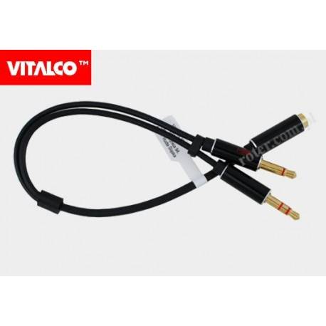 gniazdo 4 polowe 3,5 / wtyk jack 3,5 mono, stereo