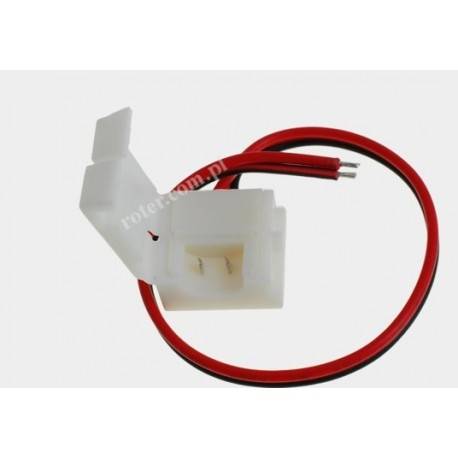 8mm złącze taśmy LED z przewodami ( 3528 IP65 )