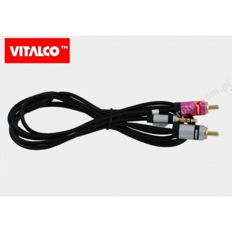 2,0m  wtyk jack 3,5 / wtyk 2x RCA  JKR53 przyłącze
