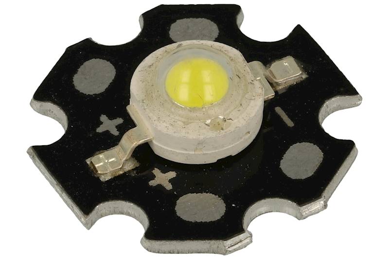 3W LED 800mA 3,6V 168lm 120st. 6500K  gwiazda