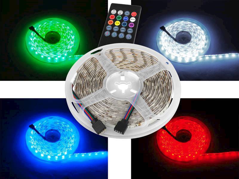 5m  Zestaw LED RGZB IP65 + music control + pilot *