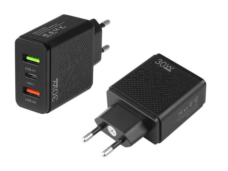 5V  5A 30W 2x USB   sieciowa compact