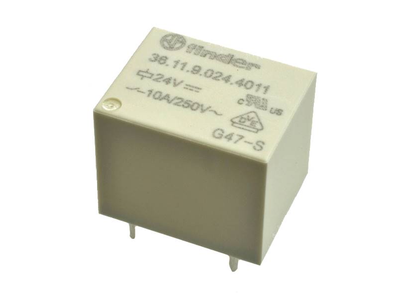  24V / 10A / 250V przekaźnik 1 styk zwierny