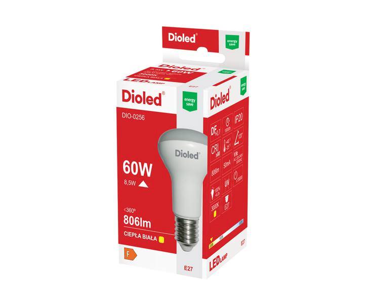 E27 230V 8,5W/C 806lm  żarówka DIOLED