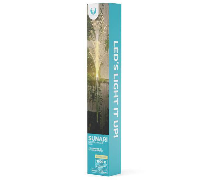 Lampa solarna LED sunari 300K 300maH Liion trawa