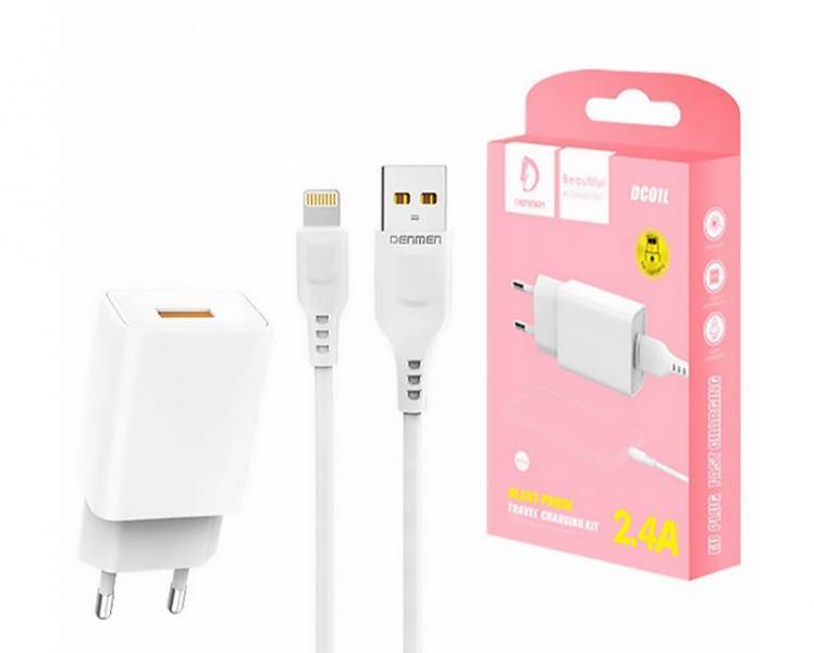5V/ 2,4A Iphone ładowarka sieciowa z kablem