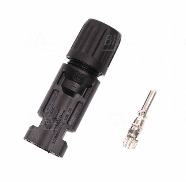 MC4 wtyk na kabel solarny 4/6mm2 IP68 30A