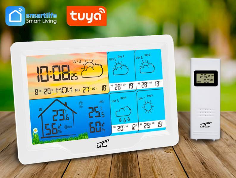Stacja pogodowa LTC SMART TUYA wyswietlacz kolor