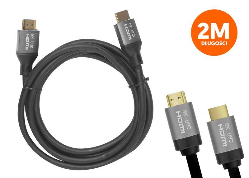 2,0m HDMI-HDMI kabel 2,1V 8K