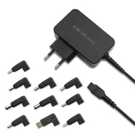 Qoltec Uniwersalny zasilacz do laptopa 65W 10 wtyk