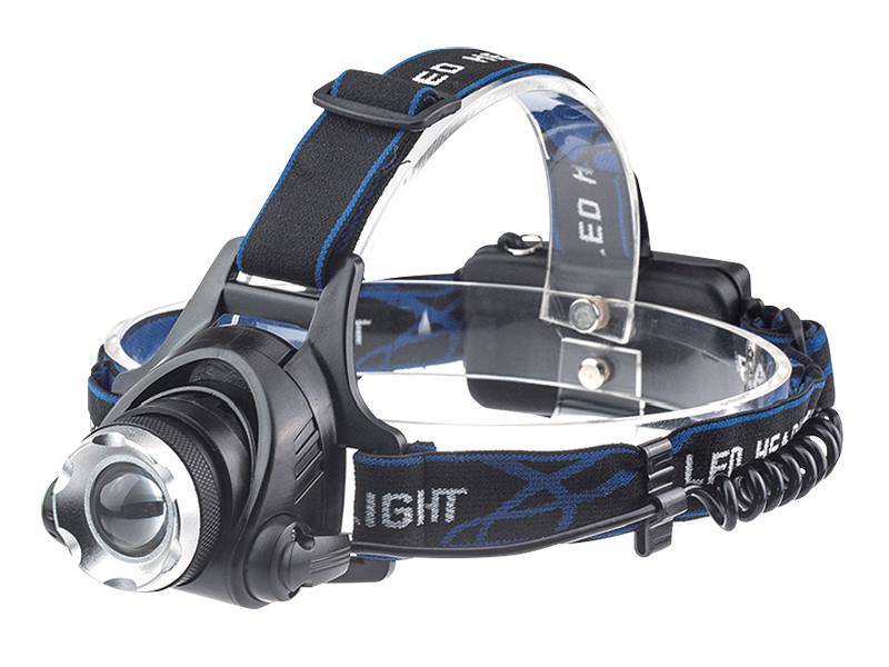 LATARKA CZOŁOWA LTC LED, 1000 LM, ZOOM, 2 X AKU