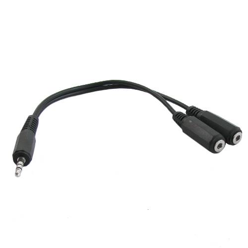 wtyk jack 3,5 4-polowy / 2x 3,5 stereo, mono