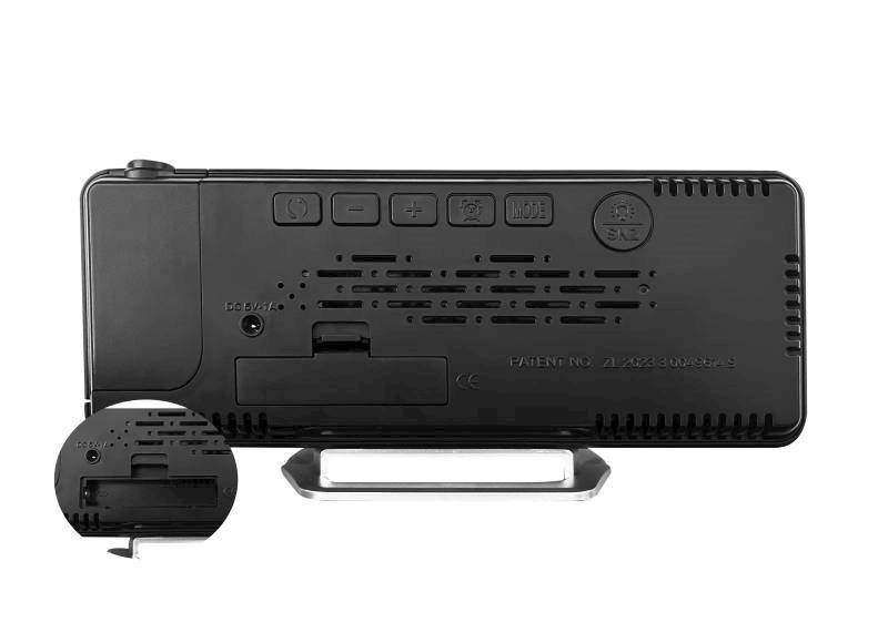 Zegar LED ,z projektorem laser, budzik, termometr