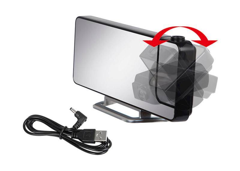 Zegar LED ,z projektorem laser, budzik, termometr