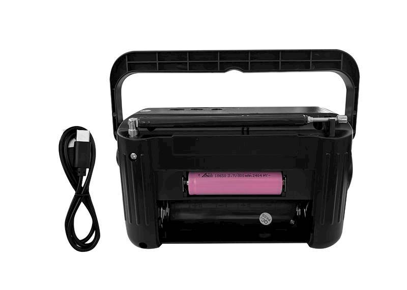 MK513 radio FM ,aux , latarka USB C z akumulatorem