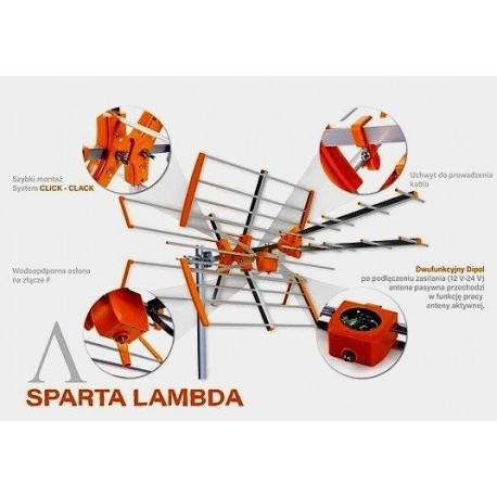 Antena DVB-T SPARTA LAMBDA akt./pas. bez zasilacza
