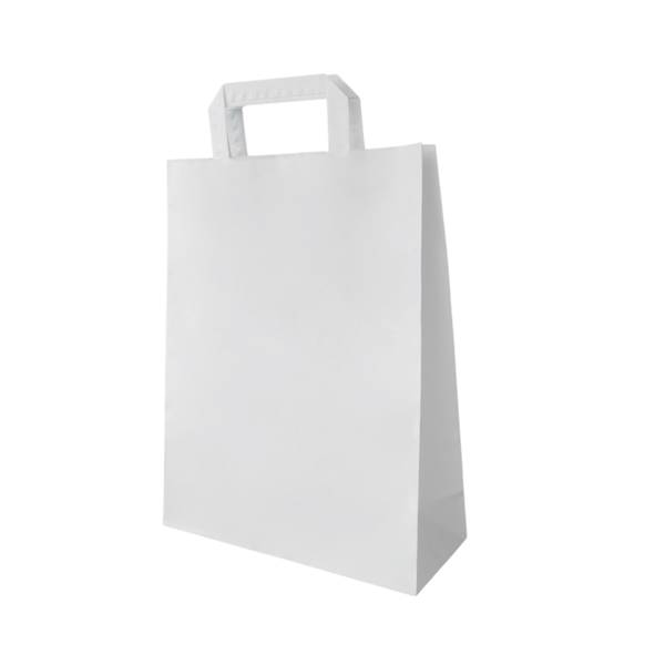 200x100x280 BIAŁA UP torba papierowa