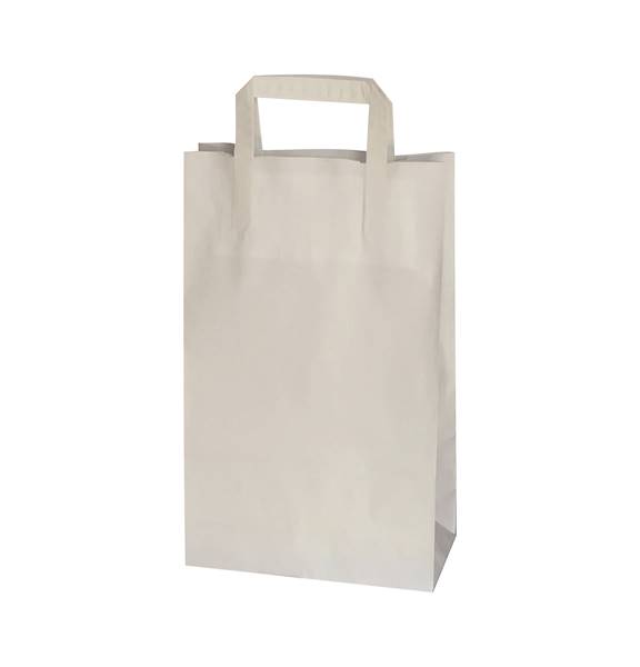 220x105x360 BIAŁA UP torba papierowa