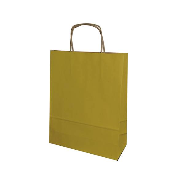 240x100x320 ŻÓŁTA torba papierowa