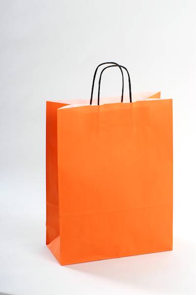 320x140x420 POMARAŃCZOWA US torba papierowa