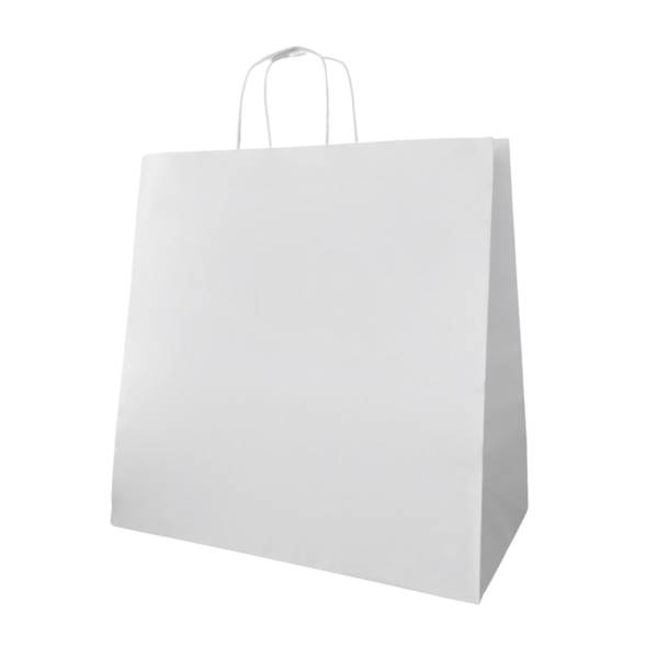 400x180x390 BIAŁA torba papierowa