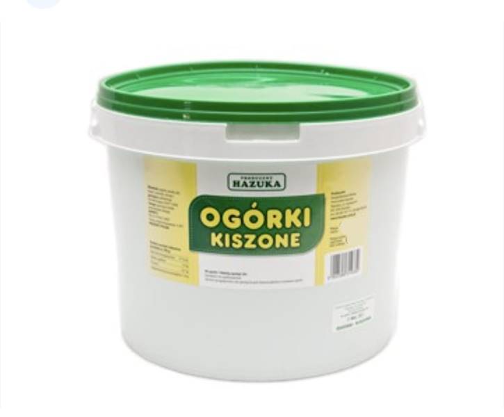 Ogórek Kiszony 5 kg (3 kg netto) kl.2 Polska  