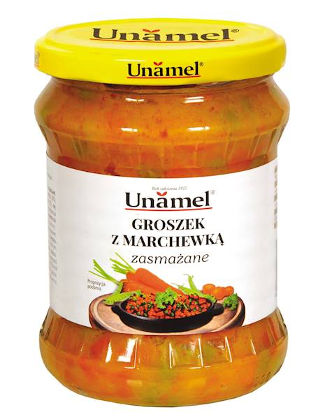 Unamel Marchewka z Groszkiem Zasmażana 460g