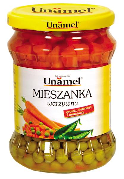 Unamel Mieszanka Groszku z Marchwią 440g