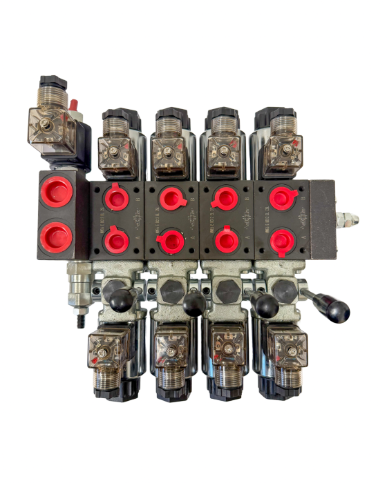 Rozdzielacz 4 sekcyjny (4+1) 12V 