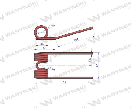Palec podbieracza zastosowanie Krone 9380403 Waryń