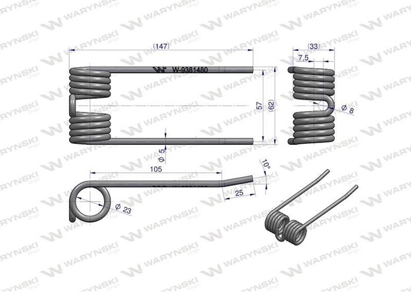 Palec podbieracza zastosowanie Krone 9381480 Waryń