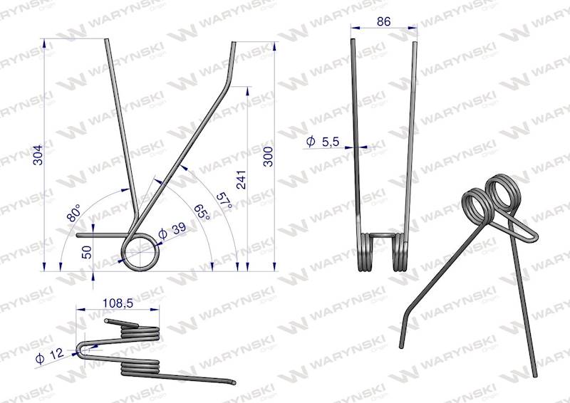 Palec zagarniacza siewnik Poznaniak W-3043300030 